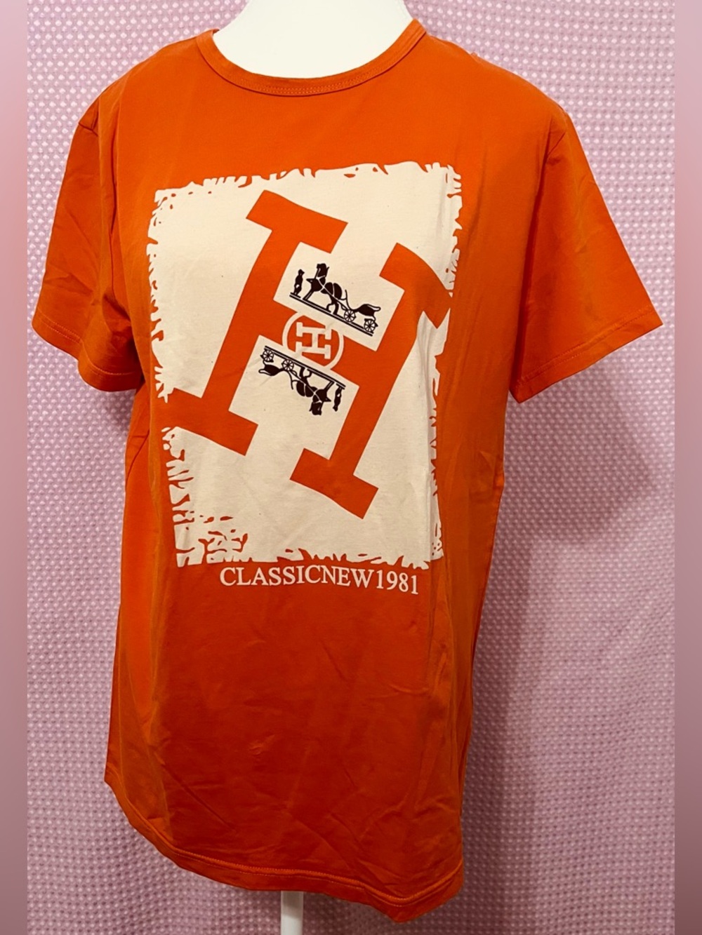 ClassicNew1981 Orange Graphic Short Sleeve Tee